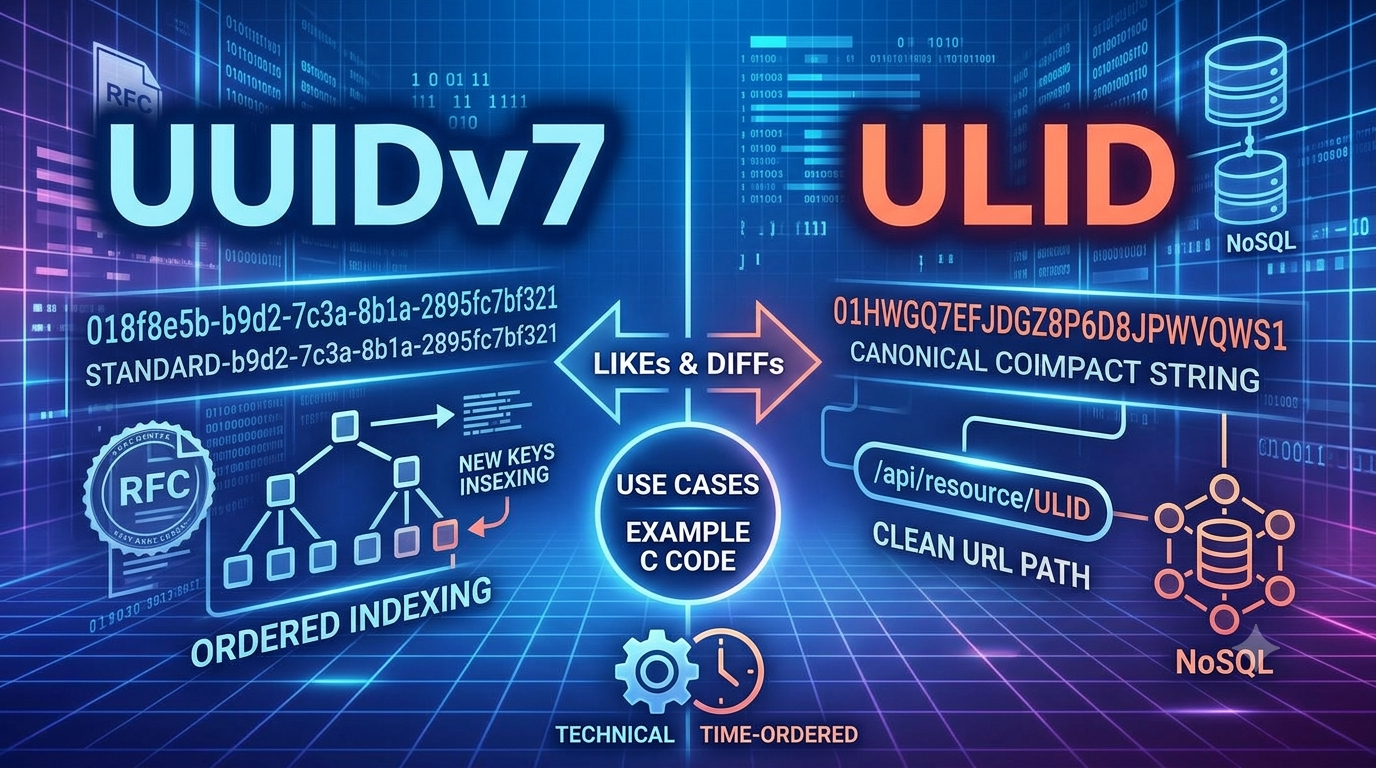 Choosing the Right Time-Ordered ID: A Deep Dive into UUIDv7 and ULID